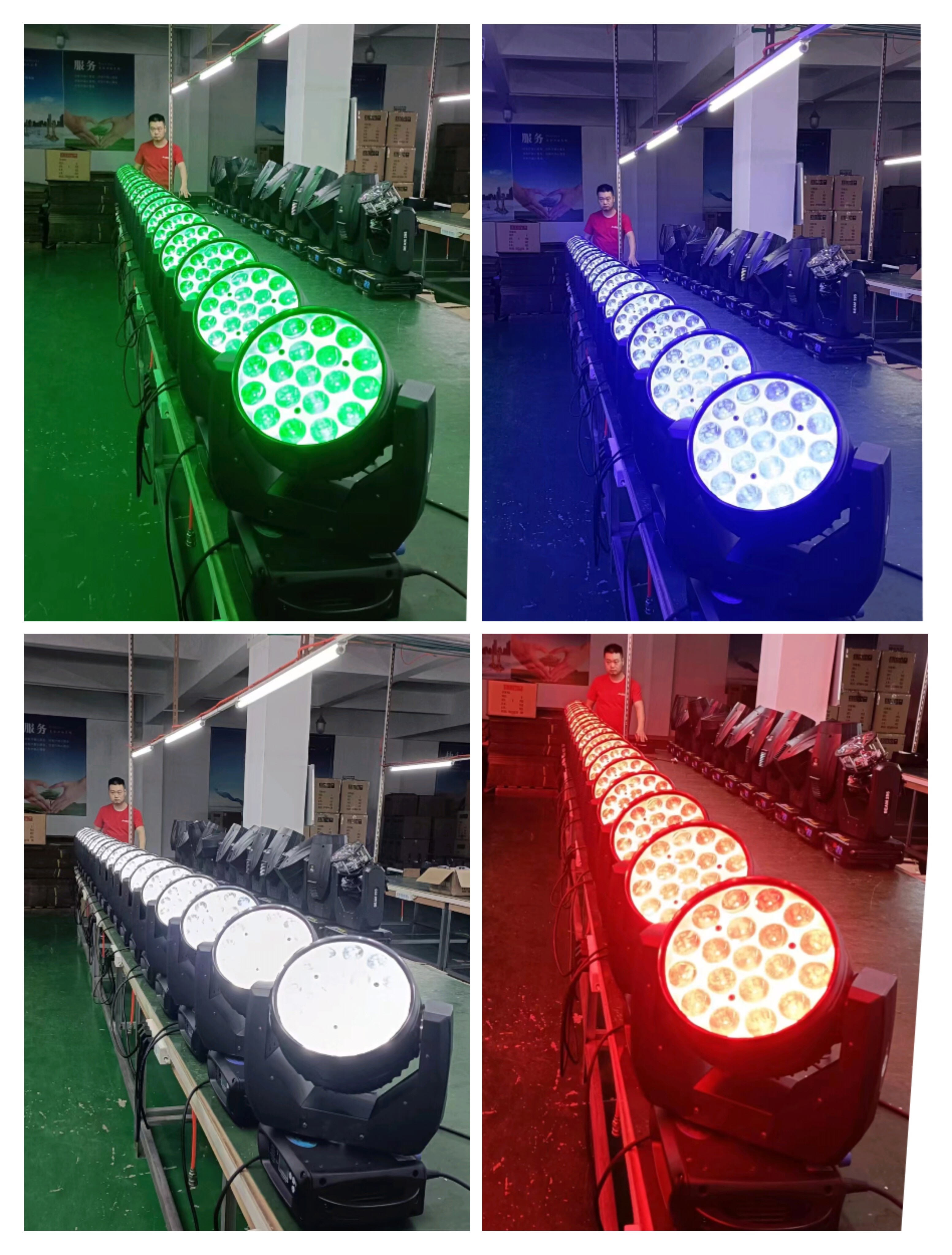 Disco Light Rgbw 4In1 Led 6 Mini Wash Stage Moving Head Laser Light with PVC Material