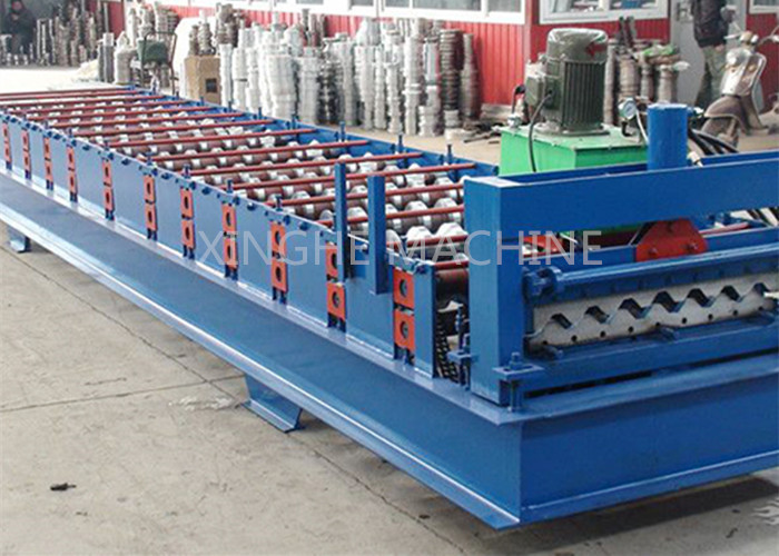 60HZ Corrugated Sheet Roll Forming Machine With Hydraulic Cutting System