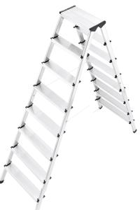 Quality Anti Slip Aluminium Folding Step Stool 2x8 Steps Wih Non Marring Feet wholesale