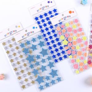 Quality Gold Heart Glitter Vinyl Stickers 2.5mm Die Cut Glitter Stickers For Scrapbooking wholesale