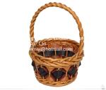2016 wicker handle basket wicker fruit basket bamboo