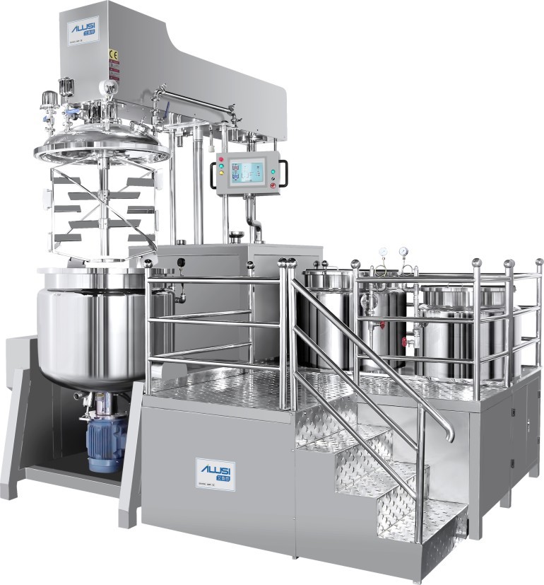 1200-1800PCS/H SUS304 & SUS316L Vacuum Emulsifier Mixer Homogenizer Toothpaste Production Line