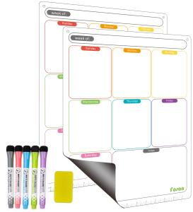 Quality 2pcs Kitchen Magnetic Weekly Meal Planner For Fridge To Do List Board wholesale