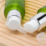 Screw Cap 120ml Glass Emulsion Lotion Pump Bottle For Facial Care Moisture Glass