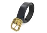 Vintage Pin Buckle Mens Casual Leather Belt Black For Formal Wear