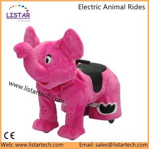 Quality Stuffed Plush Wheel Coin Operated Walking Animal Happy Rides On Animals Motorized Animals wholesale