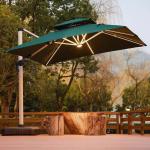 Aluminum Pole Customized Color Garden Cantilever Umbrella for Customized Outdoor