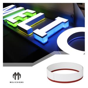 Quality 100m/Roll Plastic 3D Side Pass Light Strips For Advertising Signs wholesale