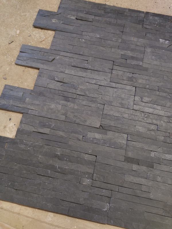 Stacked 20mm Thickness Stone Veneer Panels For Fireplace