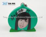 Small Green Kids Music Box Keychain Beautiful Easy Operating