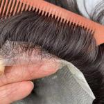 0.02-0.03mm ultra thin skin 100% human hair replacement human hair toupee hair