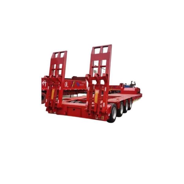 Chinese Steel Four-Wire Eight-Axis Lowbed Trailer with Jost Kingpin in Steel