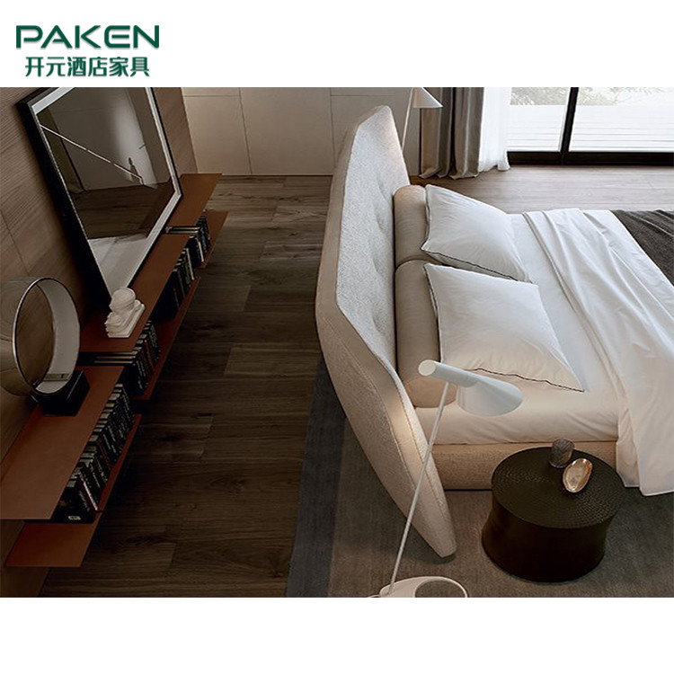 Popular Design Concise Style Bed Customize Modern Villa Furniture Bedroom Furniture