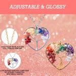 5*5cm Tree Of Life Necklace With Chakra Stones Pendant
