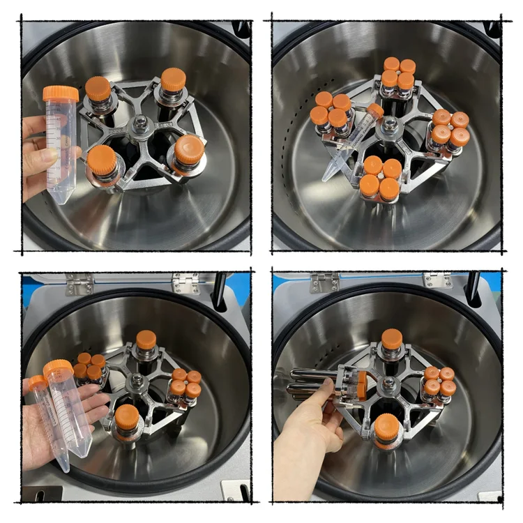 Benchtop Laboratory Horizontal Blood Centrifuge Machine With Swing Out Bucket Rotor
