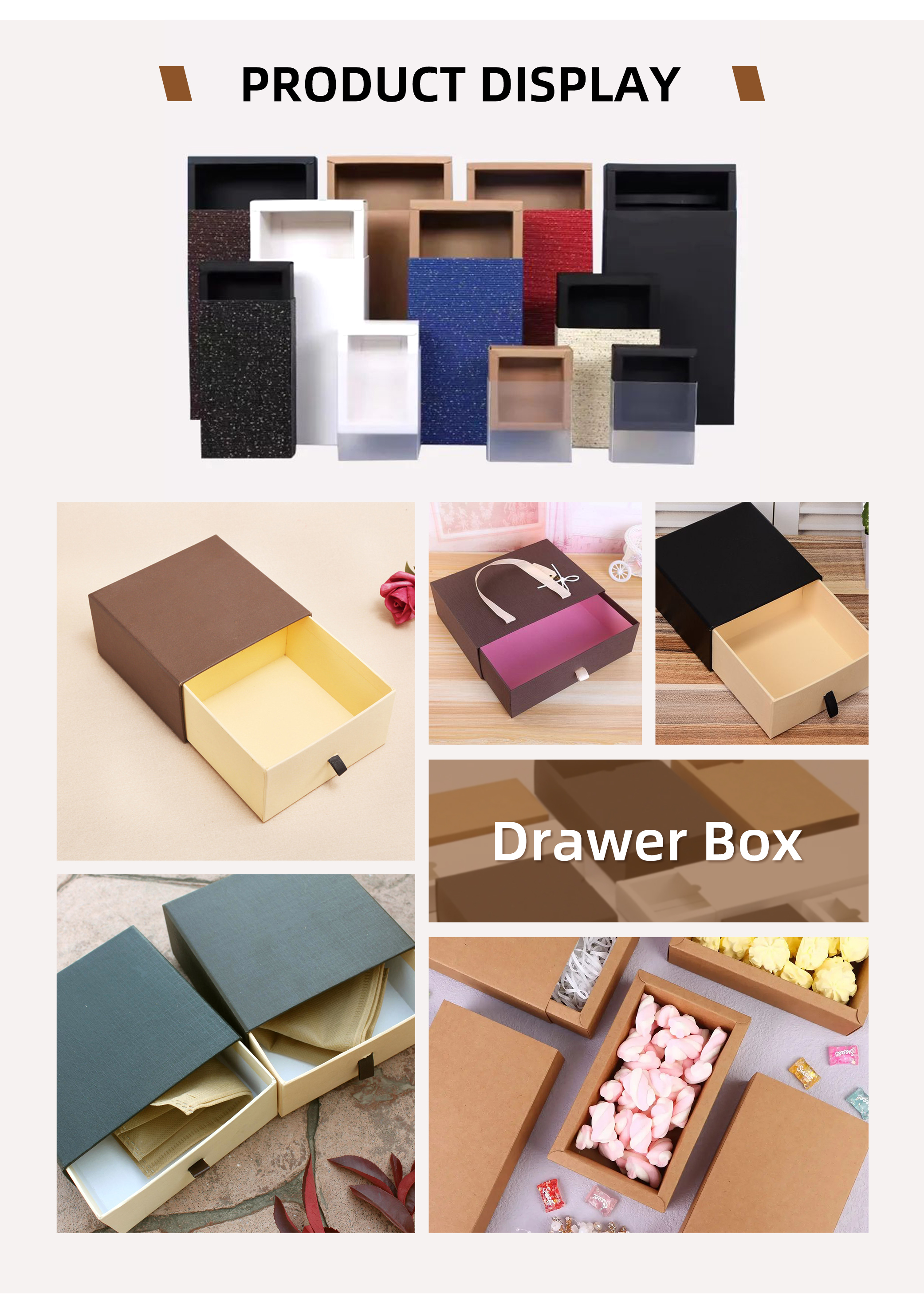 Removable Velvet Tray Insert Wooden Jewelry Box for Rings Bracelets and Watches Coated Paper Custom Logo