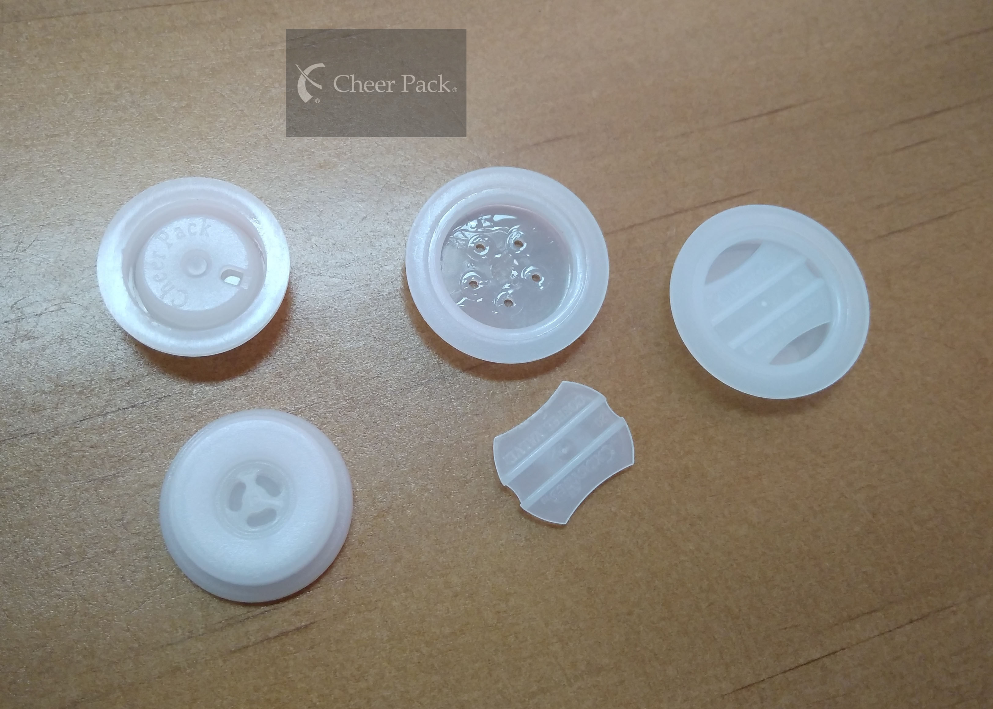 Food Grade Small Plastic One Way Valve , 1 Way Air Valve For Coffee Bag