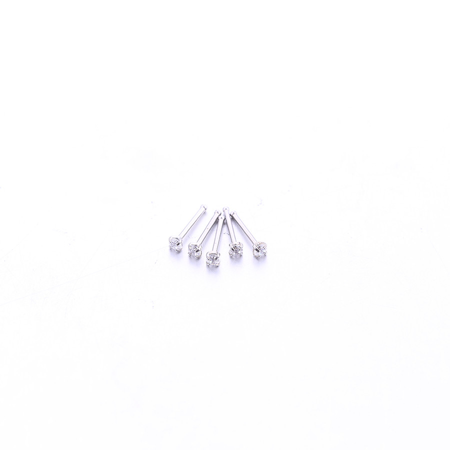 UK fashion body jewelry 16G star zircon piercing custom lip rings