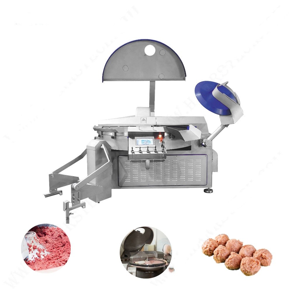 Commercial Meat Processing Machinery Efficient Meat Bowl Cutter Machine With Speed Control For Commercial Use
