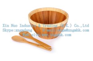 Quality Wooden salad bowl, cutlery, spices appliances, bamboo bowl, bamboo salad shovel wholesale