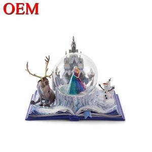 Quality custom Light Up Water Globe OEM Movie Princess Snow Globe Toys With Music wholesale