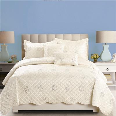 Embroidery Quilts Luxury Sequins Embroidery Quilt /Pillow/Cushion Microfiber