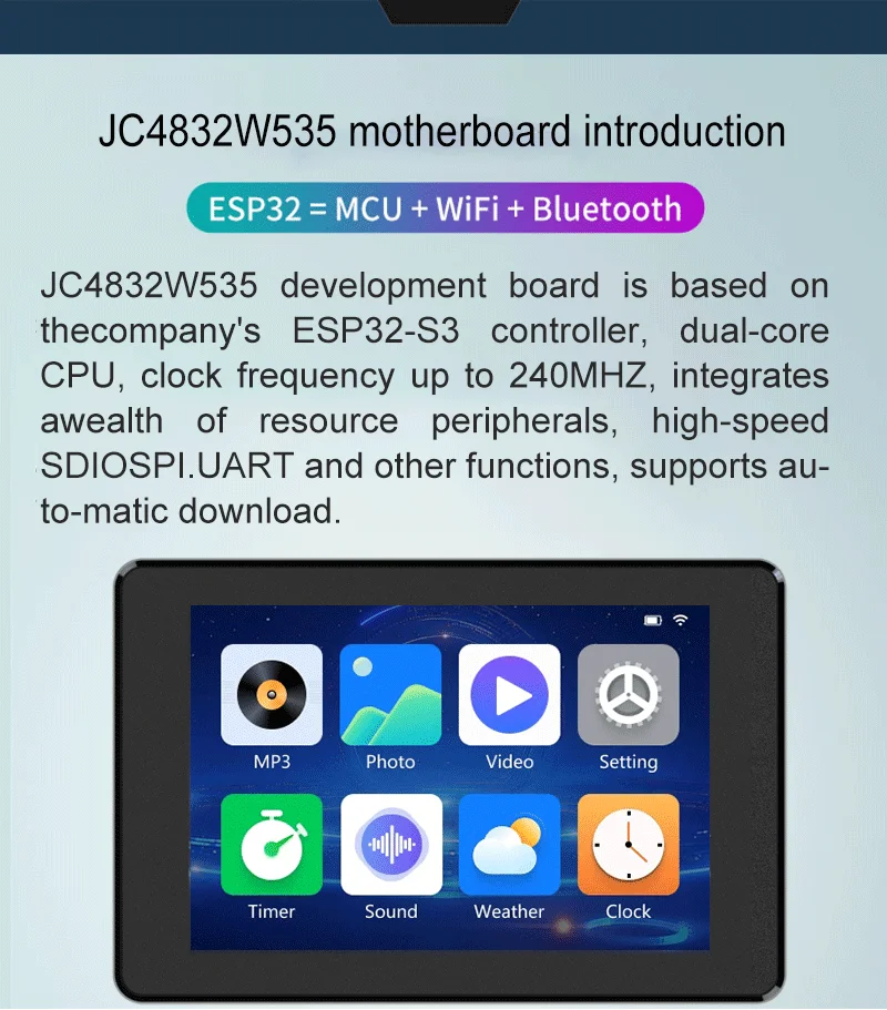 320*480 Pixel TFT LCD Display Module 94.5*62.0 mm with Advanced TFT Technology