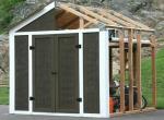 96 x 84 x 97.56 inch Galvanized Steel Shed Kit for Barn Roof Tailored to Your