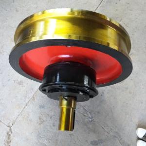 Quality ZG430-640 Alloy Steel Crane Wheel Sets Crane Spare Parts wholesale
