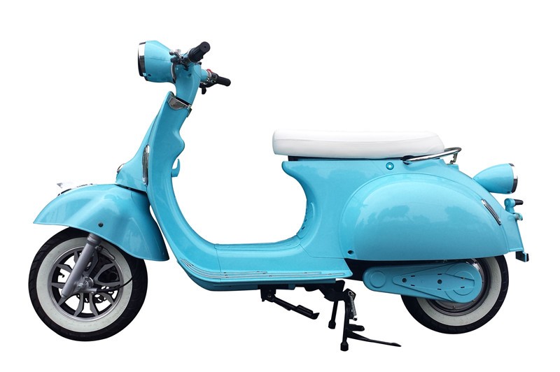 Steel Frame 2000W Adult Electric Motorcycle Scooter 45KM/h 60V Lithium Battery