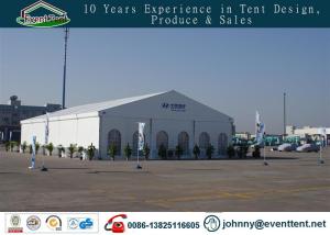 Quality Glossy White Fabric Wedding Party Tent Heavy Duty Steel Frame For Trade Show wholesale