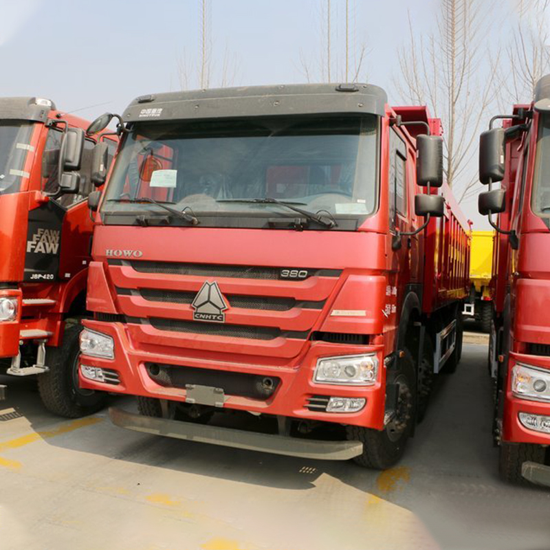Second Hand 380HP 8x4 8.5m HOWO Dump Truck Gross Vehicle Weight ≥30T and Touch Screen None
