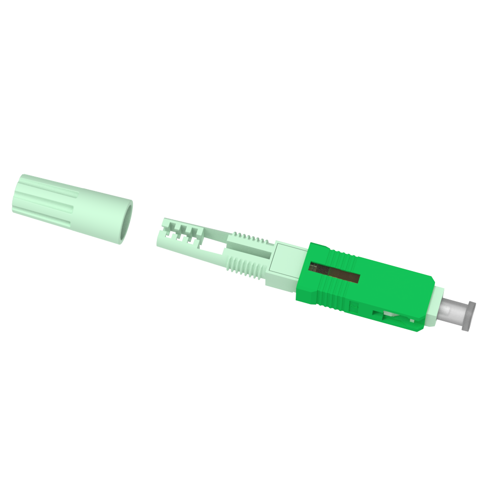 SC APC Fiber Optic Fast Connector for Network Field Assembly Return loss APC≥55dB