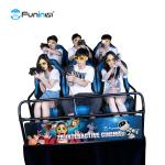 VR Shooting Games 7D Cinema Simulator Rider Metal Screen 6 / 9 Seats