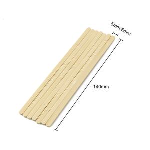 Quality 5.5inch 140mm Bamboo Disposable Coffee Stirrers Wrapped Stir Sticks wholesale