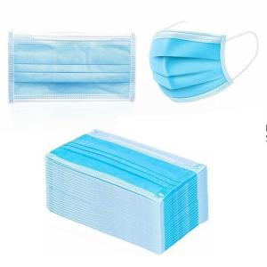 Quality Durable Non Woven Fabrics Disposable 3 Ply Face Mask 17.3cm X 9.3cm CE FDA wholesale