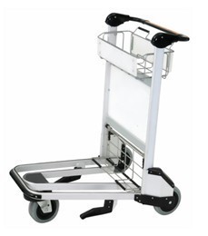 Portable 3 Wheels Smart Cart Airport , Luggage Cart Trolley For Hotel Staff, Airport Luggage Trolley