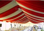 Luxury Marquee Outside Wedding Tents With Curtains Colorful Lining For Event