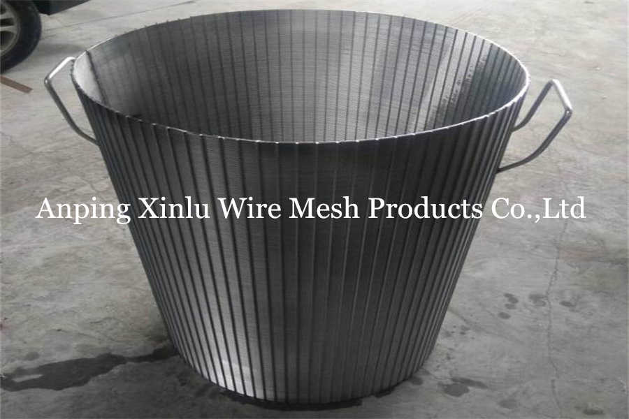 Reverse Rolled Rotary Drum Fine Screen Cylindrical FITO Wire Wedge Screen