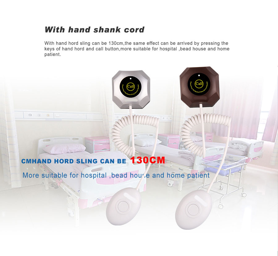 Long range 433.92mhz AM wireless hospital nurse care call system for clinic or senior center