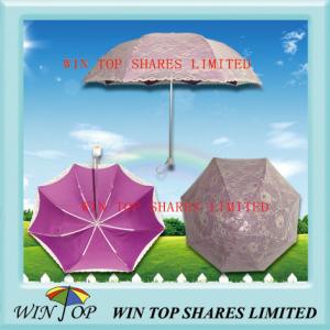Quality Korea Style Ladies Crystal Handle Rain Shade Umbrella wholesale