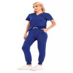 factory custom logo solid color stretch medical nursing unisex medical scrubs