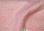 100 Cotton Fabric / Red And White Striped Fabric For Furniture Upholstery