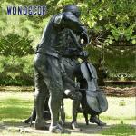 Outdoor Bronze Large Realistic Life Size Letter Sculpture
