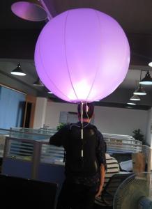 Quality Advertisement PVC LED Backpack Light Ball For Climbing Mountain wholesale