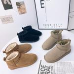 Winter Cowhide Snow Boots Plus Velvet Genuine Leather Short Boots Waterproof Non