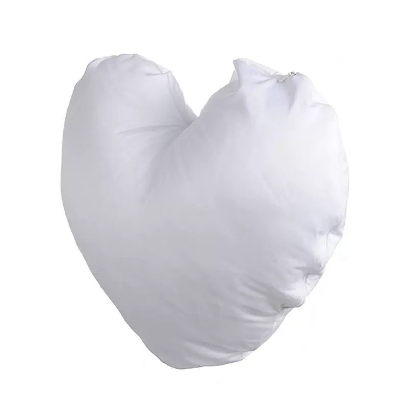 Heart Shape Sublimation Polyester Pillow Case For Heat Transfer Printing