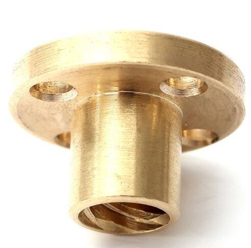 Brass Nut Stainless Steel Hardware Fasteners For 8mm T8 Leadscrew Threaded Rod