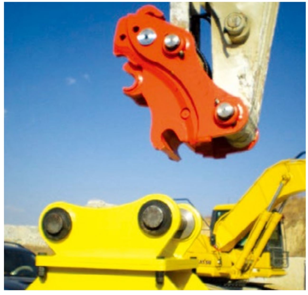 Durable Excavator Quick Hitch Coupler , Mini Excavator Quick Attach