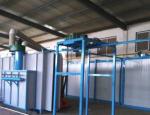 Automatic powder spraying and painting equipment assembly line